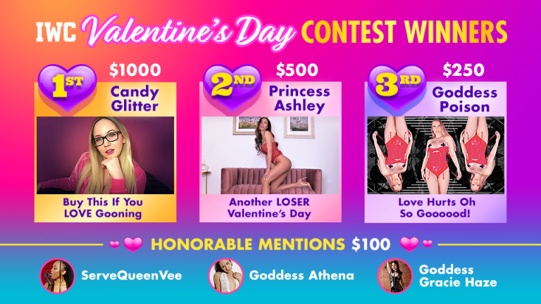 iWantClips Announces Valentine’s Day Clip Contest 2023 Winners – @iWantClips